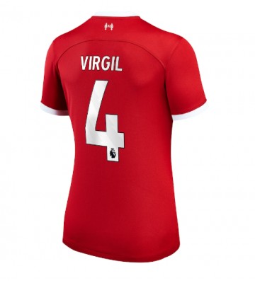 Liverpool Virgil van Dijk #4 Hemmatröja Dam 2023-24 Kortärmad